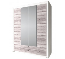 Четырехстворчатый шкаф для одежды с зеркалом Оливия 4D2S Z