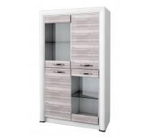 Шкаф-витрина для посуды Оливия 2V2D