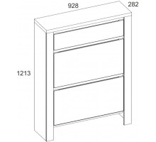 Тумба для обуви Таурус 2D1S