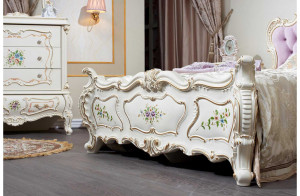 Кровать Шанель (крем) 1200х2000