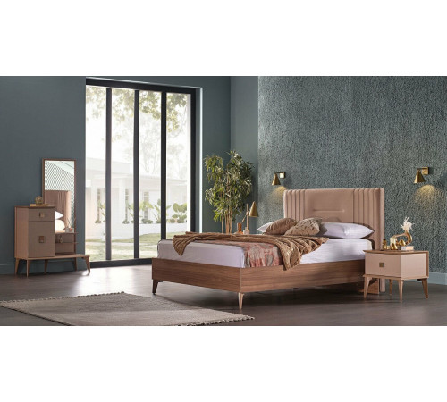 Кровать двуспальная Алвис (ALVIS) ALVIS-25