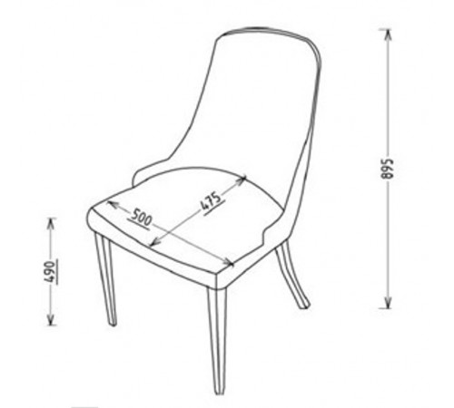Обеденный стул для гостиной Карлино (Carlino) CARL-16A-02 (2шт)