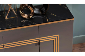 Распродажа с экспозиции Стол туалетный Карлино с зеркалом  (Carlino) CARL-23/11