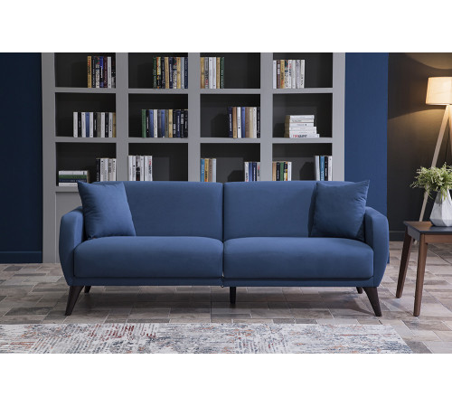 Трехместный Диван-кровать Flexy Флекси (синий)