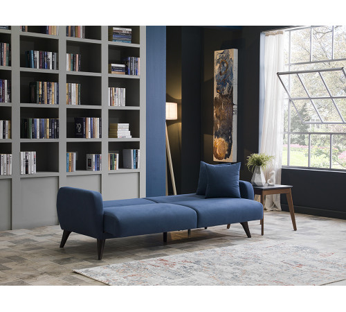 Трехместный Диван-кровать Flexy Флекси (синий)