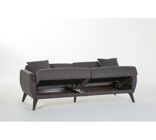 Трехместный Диван-кровать Flexy Флекси (темно-серый)