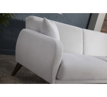 Трехместный Диван-кровать Flexy Флекси (светло-серый)