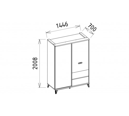Шкаф купе Менти (Menty) MENTY-19