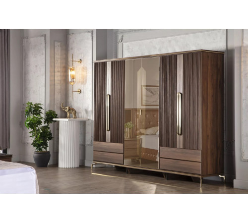 Шестистворчатый шкаф Монтего MONT-34