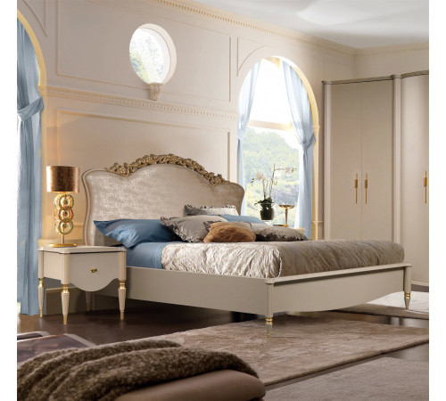 Двуспальная кровать Моника 160х200(капучино эмаль)