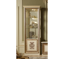 Шкаф-витрина однодверный Анита (бежевый глянец)