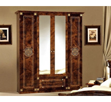 Четырехстворчатый шкаф Рома (орех)