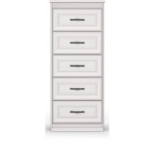 Комод Высокий Неаполь Ясень анкор светлый (патина "серебро")