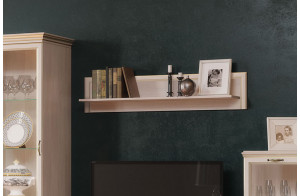 Полка навесная 1  1300 Сиена (Бодега Белый)