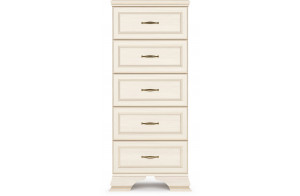 Комод высокий в спальню Сиена (Бодега Белый)