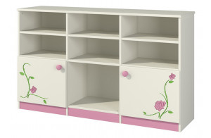 Модульная детская стенка для книг и игрушек с полками и ящиками Розалия