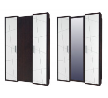 Трехдверный шкаф гардероб для одежды с зеркалом Барселона МН-115-03-220