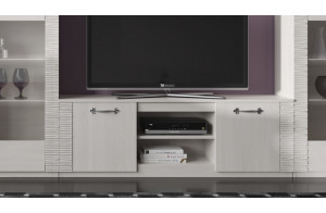 Тумба под телевизор для гостиной Элана, цвет Бодега белая