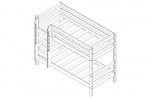 Детская кровать-чердак Соня Вариант-11