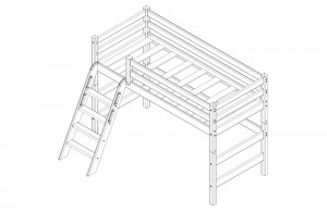 Детская кровать-чердак Соня Вариант-6
