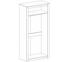 Двухстворчатый шкаф для одежды Даллас