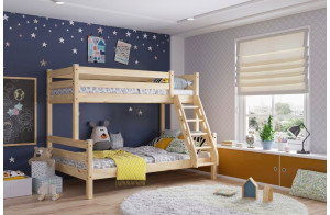 Двухъярусная кровать Адель (прозрачный лак)