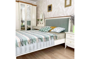 Двуспальная кровать Римини MUR-118-01/1 с мягкой вставкой