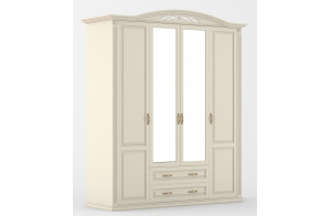 Четырехстворчатый шкаф для одежды Венеция MUR-101-04 st с зеркалом