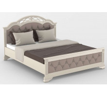 Двуспальная кровать Венеция MUR-101-01 с каретной стяжкой