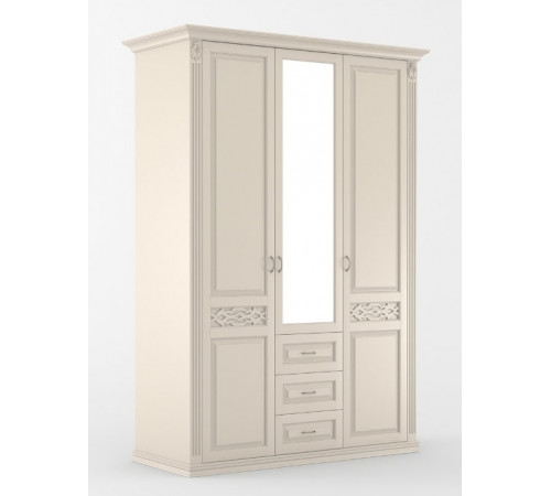 Трехстворчатый шкаф для одежды Верона MUR-102-03 st с зеркалом