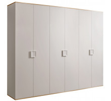 Шестистворчатый шкаф для одежды Diora ДШ2/6 (слоновая кость)