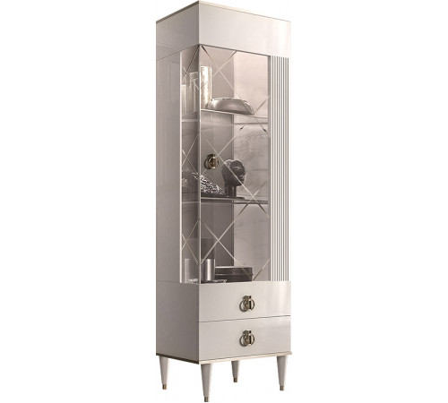 Шкаф витрина Rimini Solo РМВ1-1С (s) правый (слоновая кость)