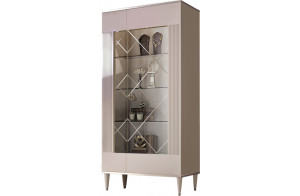 Шкаф витрина Rimini Solo РМВ2-2С (s) правый (слоновая кость)
