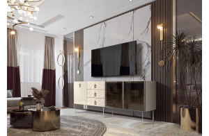 Комод для гостиной Богемия Фарфале (Bogemia Farfalle) БМКМ-5(Fa) [5]