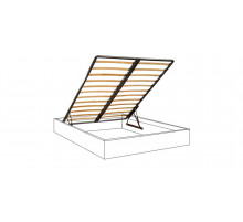 Двуспальная кровать с подъемным механизмом BOGEMIA (синий)