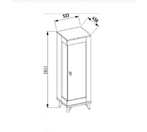 Витрина Bellona Mavenna 1- дверная