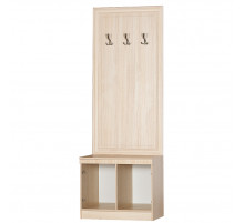 Тубма с вешалкой для прихожей Инна 620 светлая